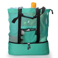 Custom logo insulated waterproof insulated lunch box beach bag cooler